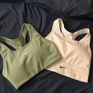 Bundle!!!Nike Women's Sports Bra Duo - Sage Green and Cream